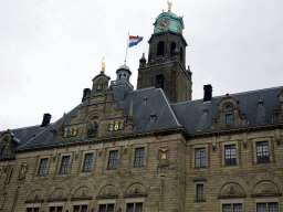 Facade of the Rotterdam City Hall at the Coolsingel street, viewed from the car