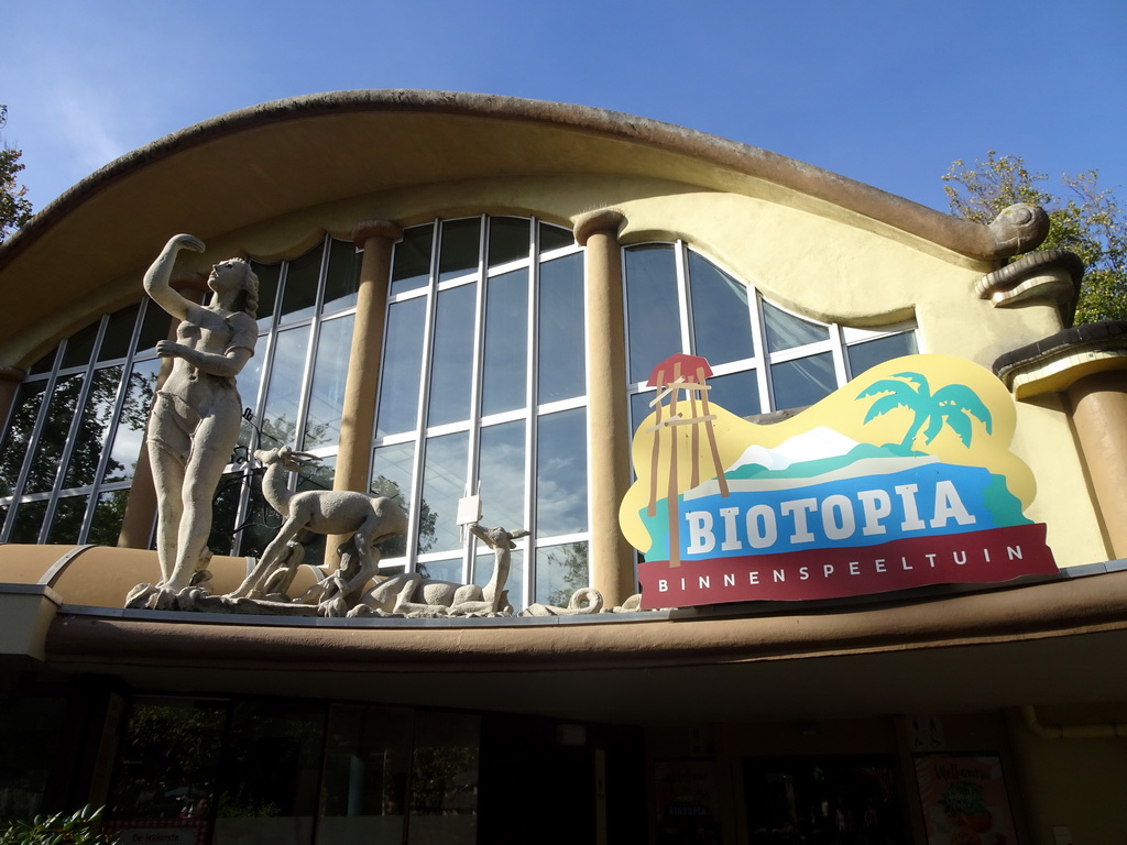 Entrance to the Biotopia playground in the Rivièrahal building at the Africa area at the Diergaarde Blijdorp zoo