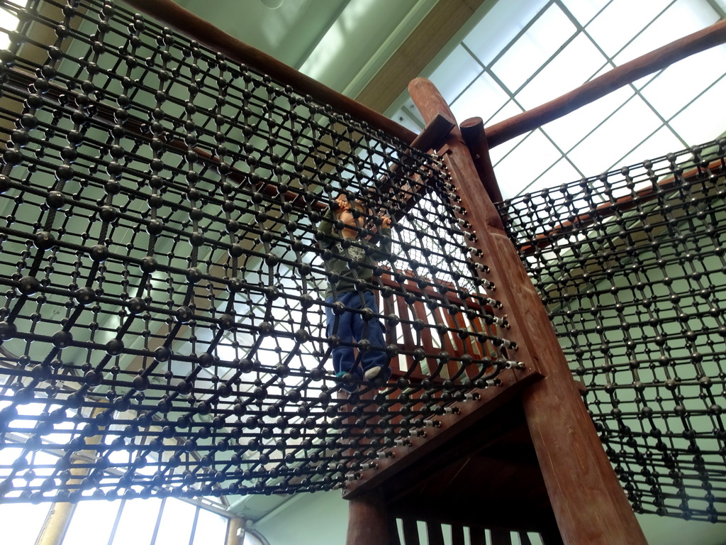 Max at the Biotopia playground in the Rivièrahal building at the Africa area at the Diergaarde Blijdorp zoo