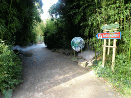 Entrance to the Asian Swamp at the Asia area at the Diergaarde Blijdorp zoo