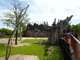 The Tree of Life and the Giraffe enclosure at the Africa area at the Diergaarde Blijdorp zoo