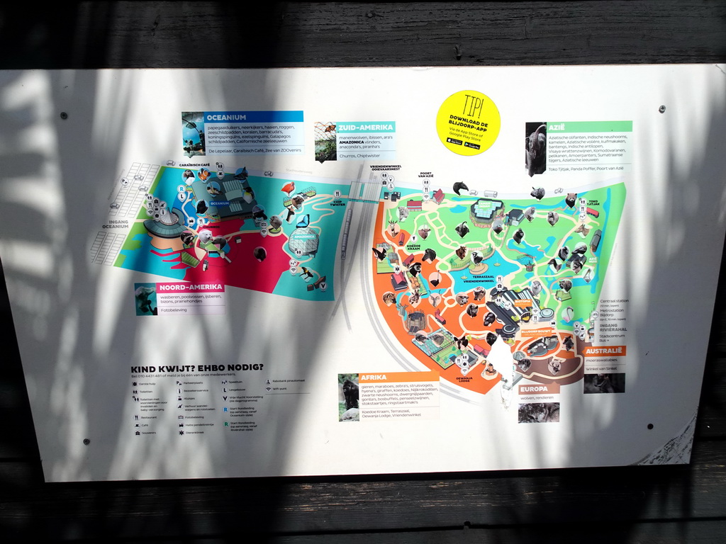 Map of the Diergaarde Blijdorp zoo