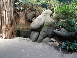 Interior of the Taman Indah building at the Asia area at the Diergaarde Blijdorp zoo