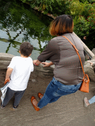 Miaomiao and Max at the Amazonica building at the South America area at the Diergaarde Blijdorp zoo