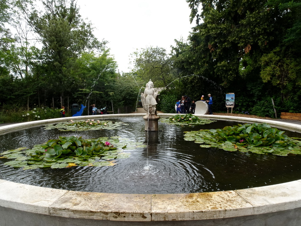 Fountain at the Africa area at the Diergaarde Blijdorp zoo