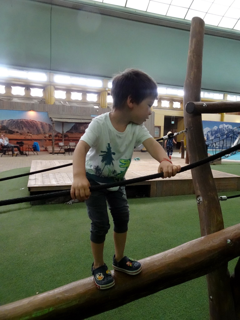 Max at the Biotopia playground in the Rivièrahal building at the Africa area at the Diergaarde Blijdorp zoo