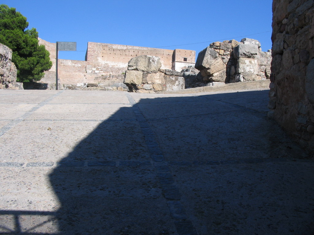 Near the top of the Roman Theatre
