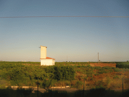 View on the countryside from the train back to Valencia