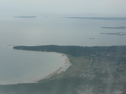 View on the surroundings of Tallinn and the Aegna island, from the plane from Amsterdam to Tallinn