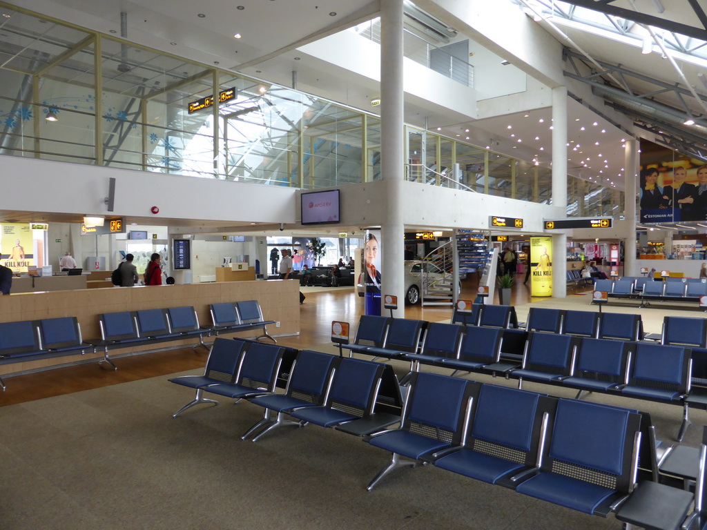 Departure hall at Tallinn Airport