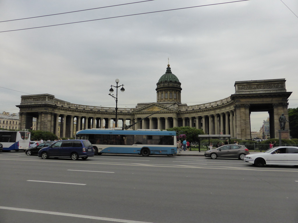 The Kazan Cathedral at Nevskiy Prospekt street