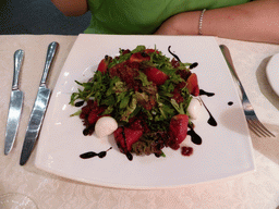 Salad in the Baku restaurant at Sadovaya street