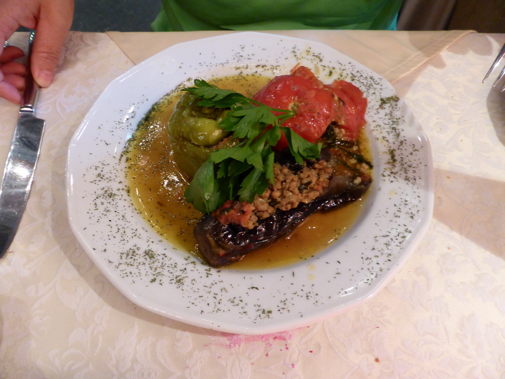 Salad in the Baku restaurant at Sadovaya street