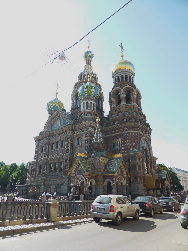 The north side of the Church of the Savior on Spilled Blood at the Griboedov Canal