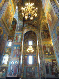 Mosaics in the left aisle of the Church of the Savior on Spilled Blood
