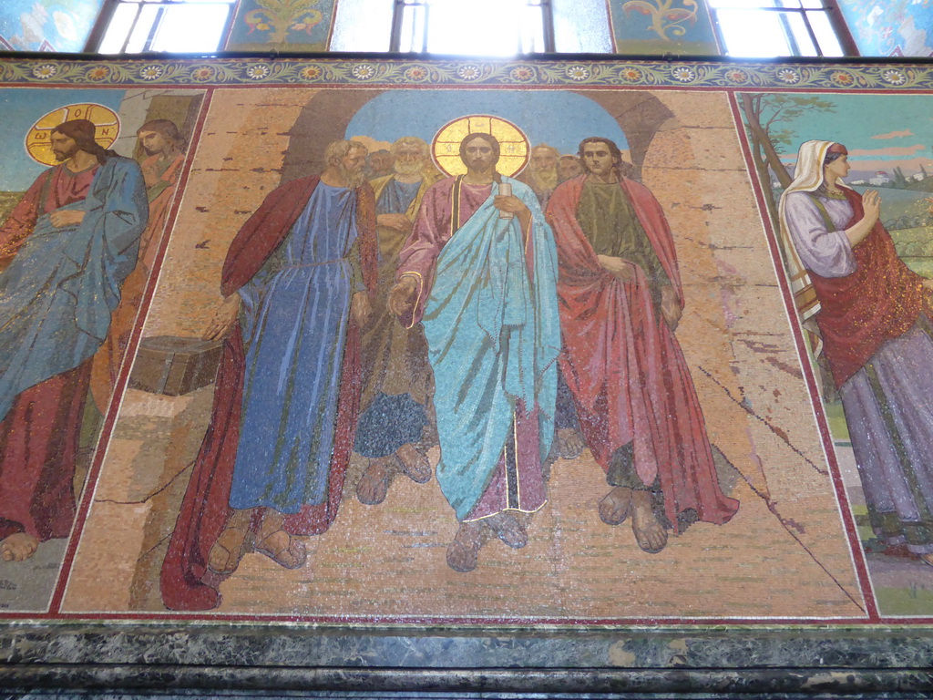 Mosaic in the left aisle of the Church of the Savior on Spilled Blood