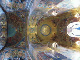 The ceiling above the tomb of Tsar Alexander II in the Church of the Savior on Spilled Blood