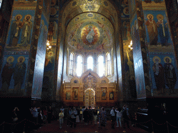 Nave and apse with iconostasis in the Church of the Savior on Spilled Blood