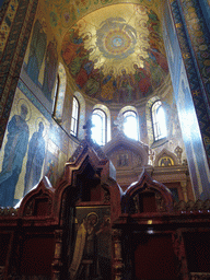 The left chapel with iconostasis in the Church of the Savior on Spilled Blood