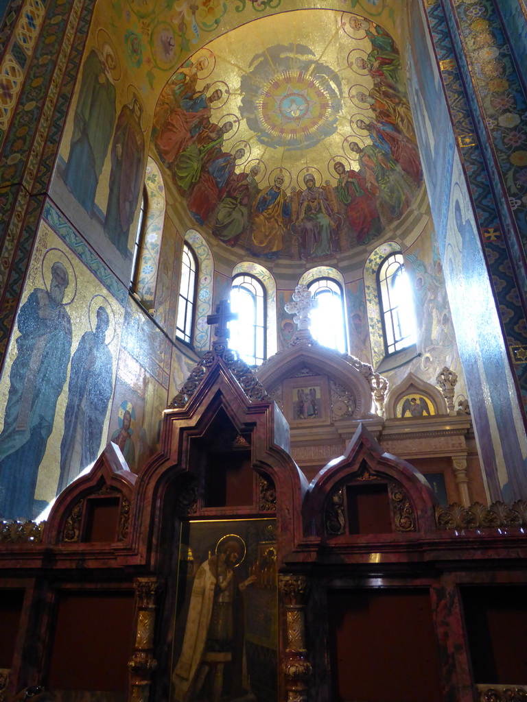 The left chapel with iconostasis in the Church of the Savior on Spilled Blood