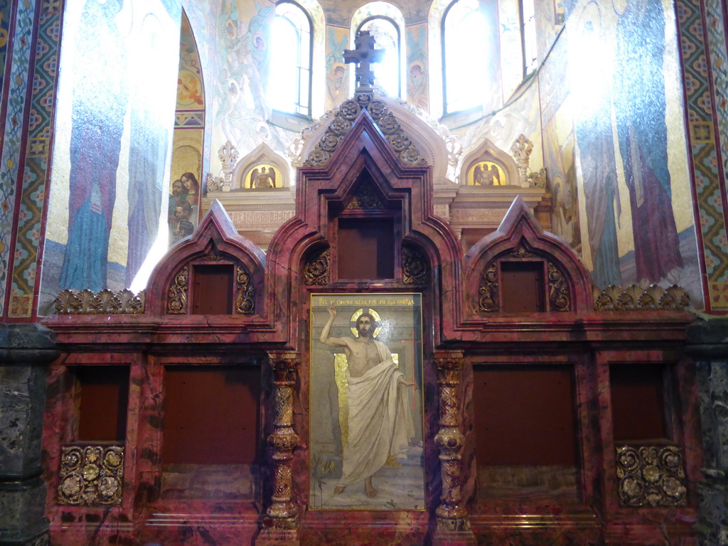 Iconostasis of the right chapel in the Church of the Savior on Spilled Blood