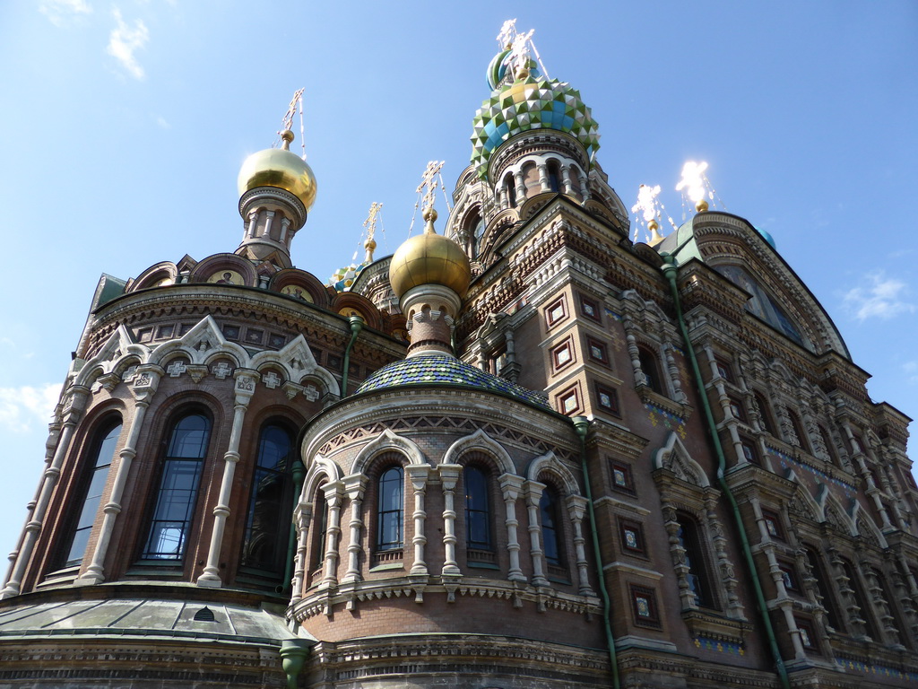 The northeast side of the Church of the Savior on Spilled Blood