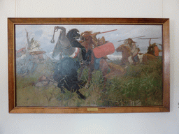 Painting `Battle of Slavs and Scythians` by Viktor Vasnetsov, at the Mikhailovsky Palace of the State Russian Museum