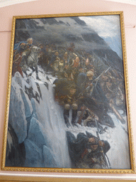 Painting `Suvorov Crossing the Alps` by Vasily Surikov, at the Mikhailovsky Palace of the State Russian Museum