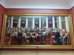 Painting `Ceremonial Sitting of the State Council on 7 May 1901 Marking the Centenary of its Foundation` by Ilya Repin, at the Mikhailovsky Palace of the State Russian Museum