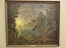 Painting `Evening Sun` by Konstantin Bogaevsky, at the Mikhailovsky Palace of the State Russian Museum