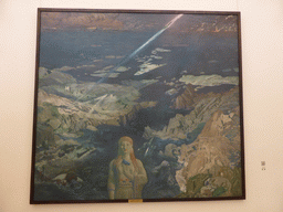 Painting `Ancient Horror or Lightning of Zeus` by Leon Bakst, at the Mikhailovsky Palace of the State Russian Museum
