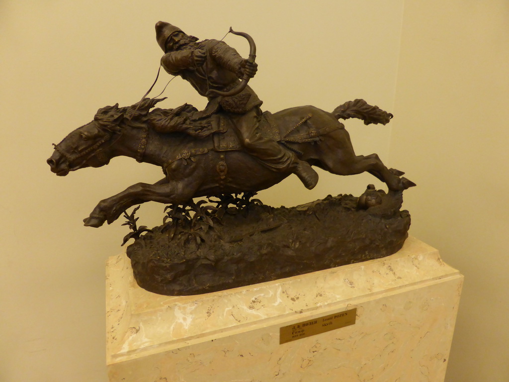 Sculpture `Skyth` by Leonid Pozen, at the Mikhailovsky Palace of the State Russian Museum