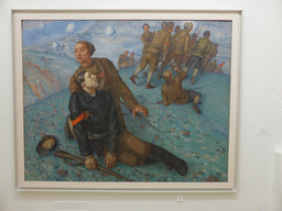 Painting `Death of a Commissary` by Kuzma Petrov-Vodkin, at the Mikhailovsky Palace of the State Russian Museum