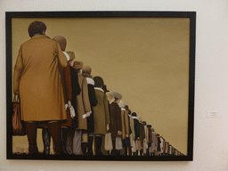 Painting `Queue` by Alexei Sundukov, at the Mikhailovsky Palace of the State Russian Museum