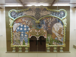 Porcelain wall at the Mikhailovsky Palace of the State Russian Museum