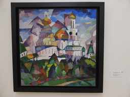 Painting `Churches, New Jeruzalem` by Aristarkh Lentulov, at the Mikhailovsky Palace of the State Russian Museum