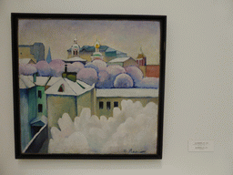 Painting `Winter City Landscape` by Ilya Mashkov, at the Mikhailovsky Palace of the State Russian Museum