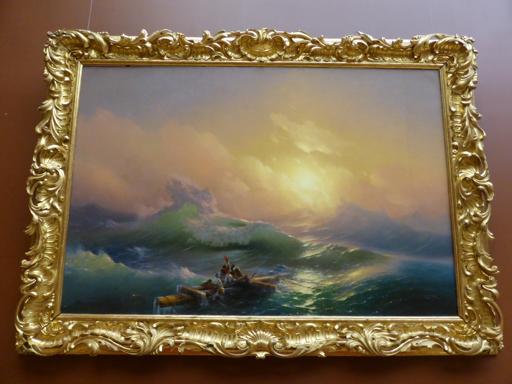 Painting `The Ninth Wave` by Ivan Aivazovsky, at the Mikhailovsky Palace of the State Russian Museum