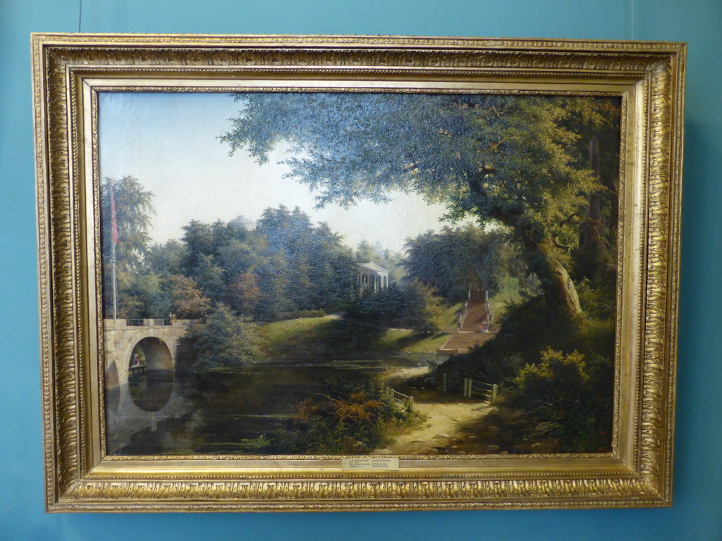 Painting `A View in the Pavlovsk Park` by Alexei Yakovlevich Voloskov, at the Mikhailovsky Palace of the State Russian Museum