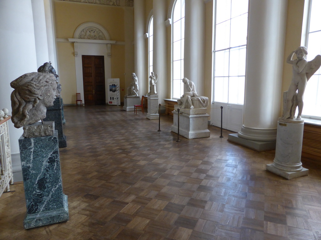 Hallway with sculptures, at the Mikhailovsky Palace of the State Russian Museum