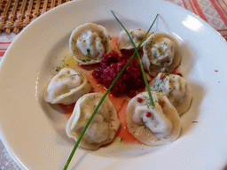 Pelmeni at the Ivanoff House restaurant at the Nevskiy Prospekt street