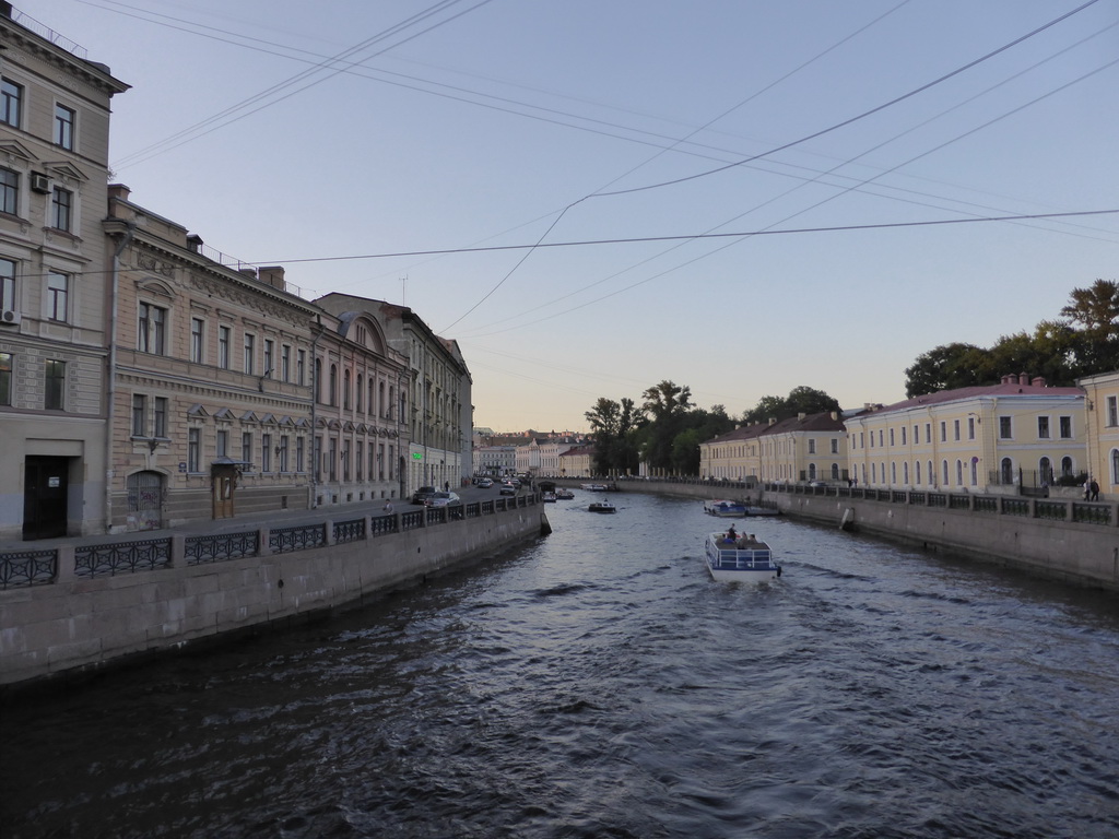 The Moika river, viewed from the Gorokhovaya street