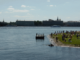 The Zayachy Island, the Kronverksky Strait, the Neva river and the front of the Winter Palace of the State Hermitage Museum, viewed from the Ioannovsky Bridge