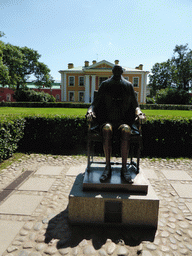 The Monument to Peter I by Mihail Chemiakin and the Ober-officer`s Guardhouse at the Peter and Paul Fortress