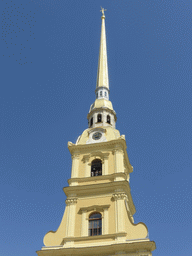 The tower of the Peter and Paul Cathedral at the Peter and Paul Fortress