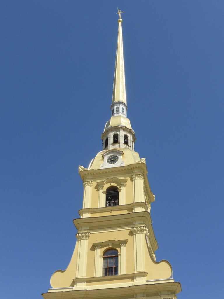 The tower of the Peter and Paul Cathedral at the Peter and Paul Fortress