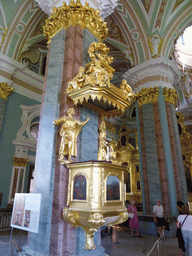 Pulpit in the Peter and Paul Cathedral at the Peter and Paul Fortress