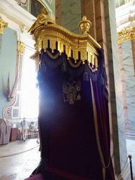 Royal seat in the Peter and Paul Cathedral at the Peter and Paul Fortress