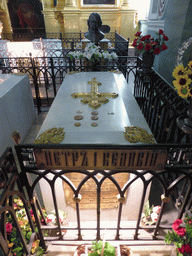 Tomb of Peter the Great at the Peter and Paul Cathedral at the Peter and Paul Fortress