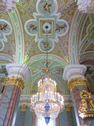 Ceiling of the nave of the Peter and Paul Cathedral at the Peter and Paul Fortress